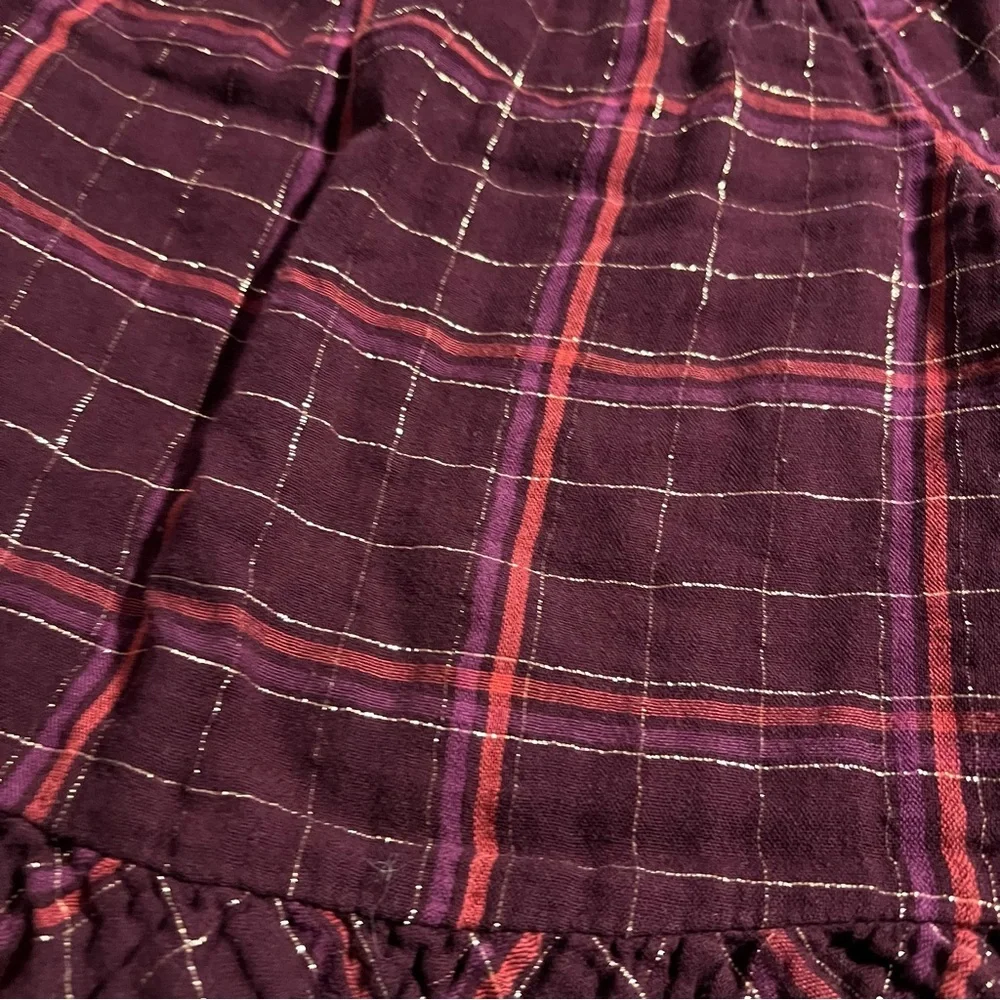 Old navy Metallic Plaid Dress 18-24 months